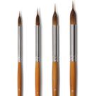 Conjunto de pincéis de aquarela KCYUP 4 unidades sintéticas extra longas