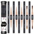 Conjunto de pincéis de arte para unhas Yasterd Professional, 5 peças pretas