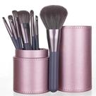 Conjunto de pincéis de maquiagem, 7 peças com estojo, organizador, Pink Blush
