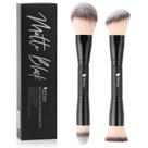 Conjunto de pincéis de maquiagem DuCare Duo End Foundation Contour, 2 unidades