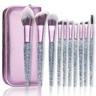 Conjunto de pincéis de maquiagem ENZO KEN Glitter com estojo Vegan Pro