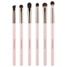 Conjunto de pincéis de maquiagem EVRCHGIEA, 6 peças, mistura de sombra com estojo