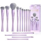 Conjunto de pincéis de maquiagem Jessup Professional 14 unidades de fibra vegana