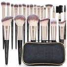 Conjunto de pincéis de maquiagem MAGEFY, 22 unidades com estojo sintético, preto e dourado Conjunto de pincéis de maquiagem MAGEFY, 22 unidades com estojo sintético, preto e dourado