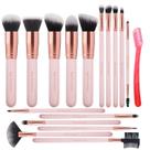 Conjunto de pincéis de maquiagem Real Perfection, 16 peças com navalha de sobrancelha Conjunto de pincéis de maquiagem Real Perfection, 16 peças com navalha de sobrancelha