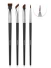 Conjunto de pincéis de maquiagem TEOYALL Eyeliner 4 peças ultrafino