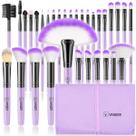 Conjunto de pincéis de maquiagem Vander Professional 32 unidades com estojo roxo