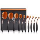 Conjunto de pincéis de maquiagem Yoseng, 10 unidades, escova de dentes oval profissional
