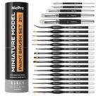 Conjunto de pincéis de pintura Nicpro Miniature Drybrush 21 unidades com recipiente