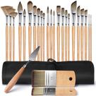 Conjunto de pincéis Fuumuui 26 unidades para artistas profissionais de acrílico