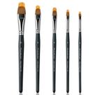 Conjunto de Pincéis Fuumuui 5 Peças Filbert Sintético de Dupla Camada