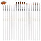 Conjunto de Pincéis PANDAFLY 18 Peças Kit de Detalhes Finos
