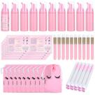 Conjunto de pincéis para frascos de shampoo para cílios Tannova, 50 unidades (rosa)