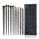 Conjunto de pincéis para sombras Jessup T337 Professional, 10 unidades, preto