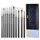Conjunto de pincéis para sombras Jessup T340 11 unidades profissionais pretas
