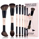 Conjunto de Pincel de Maquiagem Jessup T600 - 7 Peças Dupla Face (Pêssego)