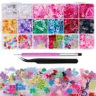 Conjunto de pingentes de arte para unhas Kikonoke 960 peças 3D Bear Candy