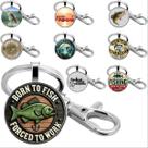 Conjunto de pingentes de chaveiro Fishing Born to Fish