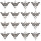 Conjunto de Pingentes SUNNYCLUE Mariposa Caveira Halloween Prata Gótica - 20 unidades