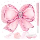 Conjunto de Pinhata Homie Finds Laço Rosa 41x32x8 cm com Máscara e Bastão