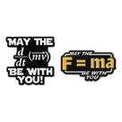 Conjunto de pinos de broche Funny Physics Formula Alloy Blouse