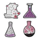 Conjunto de pinos de broche Science Chemistry Beaker Molecule Design Conjunto de pinos de broche Science Chemistry Beaker Molecule Design