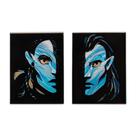 Conjunto de pinos Disney's Avatar 2 O Caminho da Água Neytiri e Jake