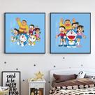 Conjunto de pintura de parede Doraemon Picture 40x40cm (2 painéis)