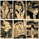 Conjunto de pintura de pôster Junji Ito Tomie Horror 6 peças 40x60cm
