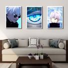 Conjunto de pintura de pôsteres Jujutsu Kaisen Gojo Anime 40x60cm 3 unidades