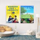 Conjunto de pintura de pôsteres Wonder Egg Priority Anime 40x60cm, 2 unidades
