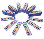 Conjunto de pintura em aquarela Color Swell 36 conjuntos com 8 cores e pincel