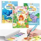 Conjunto de Pintura em Aquarela TECJOE - 3 Livros de Pintura com Água