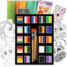 Conjunto de pintura facial Bowitzki 21 Color Split Cake 10g para crianças/adultos