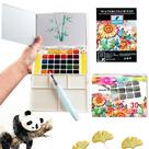 Conjunto de pintura MAIKEDEPOT 30 cores com caneta de água e 24 folhas Conjunto de pintura MAIKEDEPOT 30 cores com caneta de água e 24 folhas