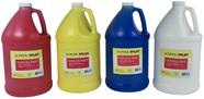 Conjunto de pintura Tempera School Smart de 4 galões em cores variadas