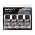 Conjunto de pintura Vallejo Metal Color Metallic Panel 4x32ml
