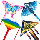 Conjunto de pipas Flying Hoofer 4 pipas de nylon fácil de voar Conjunto de pipas Flying Hoofer 4 pipas de nylon fácil de voar