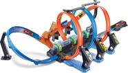 Conjunto de Pista de Carros Toy Car Track Set Hot Wheels Corkscrew Crash com Carro 1:64