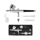 Conjunto De Pistola De Pulverização Airbrush De Dupla Ação Com Alimentação Por Gravidade Para Conjunto De Pistola De Pulverização Airbrush De Dupla Ação Com Alimentação Por Gravidade Para