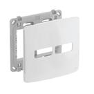 Conjunto de Placa+Suporte 4x4 2 POS (1+1) Composé Branco - WEG