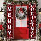 Conjunto de placas de decoração de Natal Ivenf Outdoor Yard Front Porch