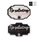 Conjunto de Placas de Não Perturbe Longan Craft em Madeira 2 Unidades
