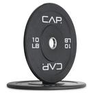Conjunto de placas Olympic Bumper CAP Barbell Budget, par de 10 libras, preto