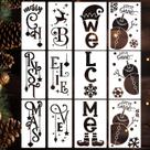 Conjunto de Plantillas Navideñas Zosylley "Cree, que Nieve" 90x15 cm