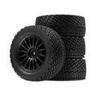 Conjunto De Pneus De Borracha Rally 80MM Com Aro 4PCS Para Carro RC Off-Road 1/10 HSP 94177 HPI WR8