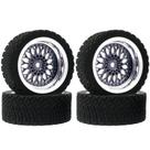 Conjunto de pneus e jantes para carro de rali RC 1/10 WONFAST Conjunto de pneus e jantes para carro de rali RC 1/10 WONFAST