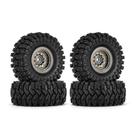 Conjunto de Pneus para Carros RC Axial SCX24, AX24, TRX4M e FCX24