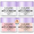 Conjunto de pó acrílico para unhas SAVILAND 4 unidades, 30 g, branco transparente, rosa
