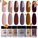 Conjunto de pó Nail Dip AZUREBEAUTY 6 Fall Nude Colors Conjunto de pó Nail Dip AZUREBEAUTY 6 Fall Nude Colors